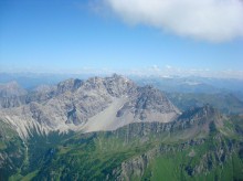 bester Flug 09 ..... + / - 3'000 m ... Berg = Schesaplana    